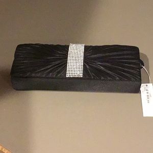 Black clutch purse NWT